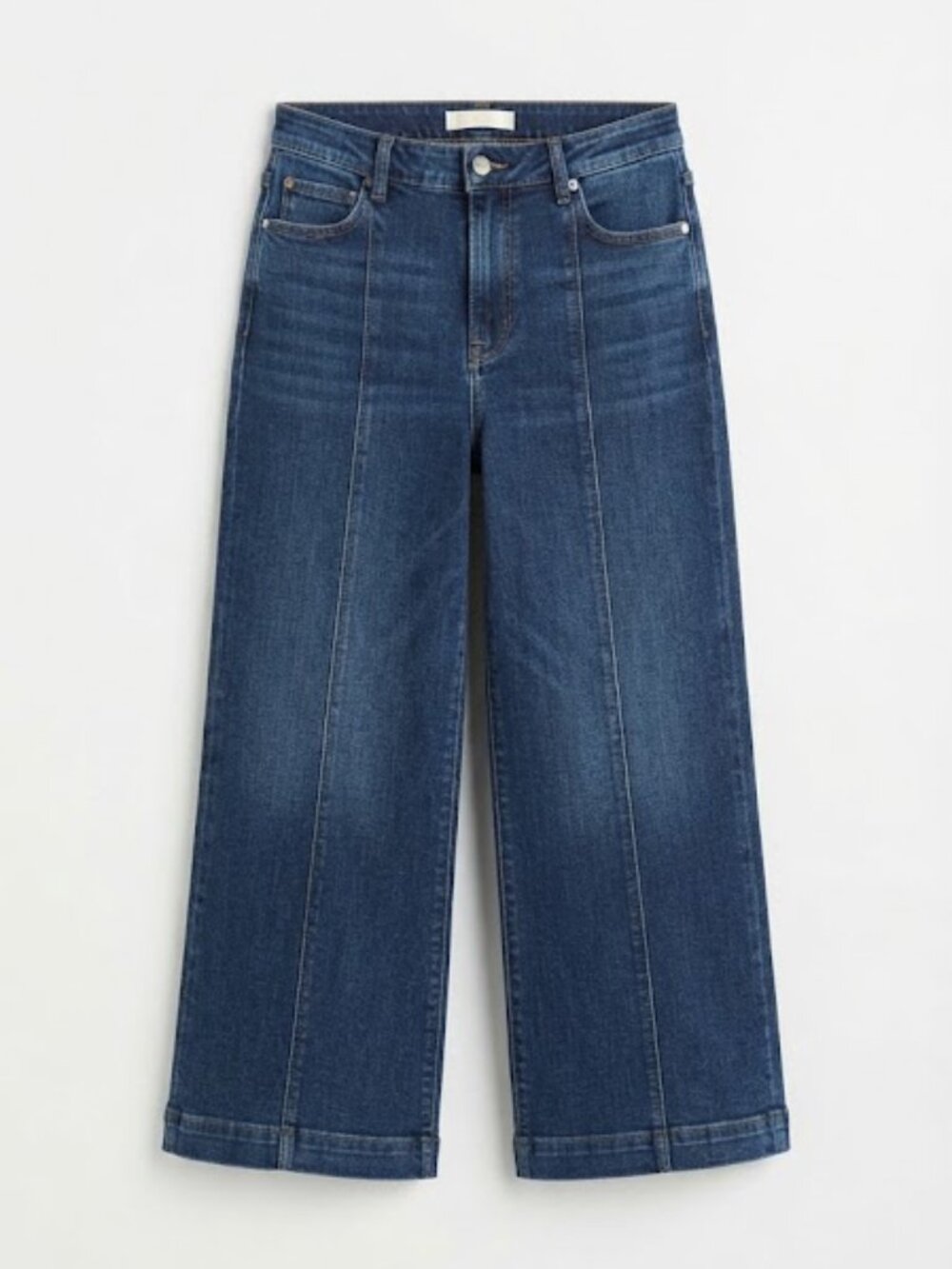 Unpublished High-Rise Wide-Leg Panel Denim Jeans. Size 31/24” inseam.